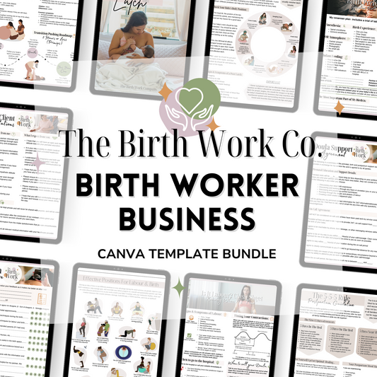 Doula Business Bundle | Doula Contracts and Client Intake Forms | Doula Handouts | Full-Spectrum Doula | Doula Templates